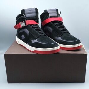 Louis Vuitton Suede Calfskin Nylon Slipstream Sneaker Boot Men's LV 8.5 US 9.5